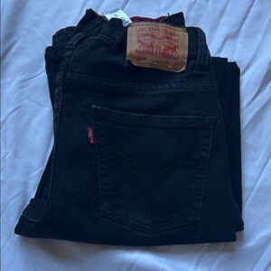 Boys black Levi jeans. Size 14 adjustable waist